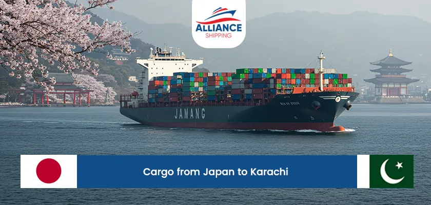 Cargo from Japan to Karachi