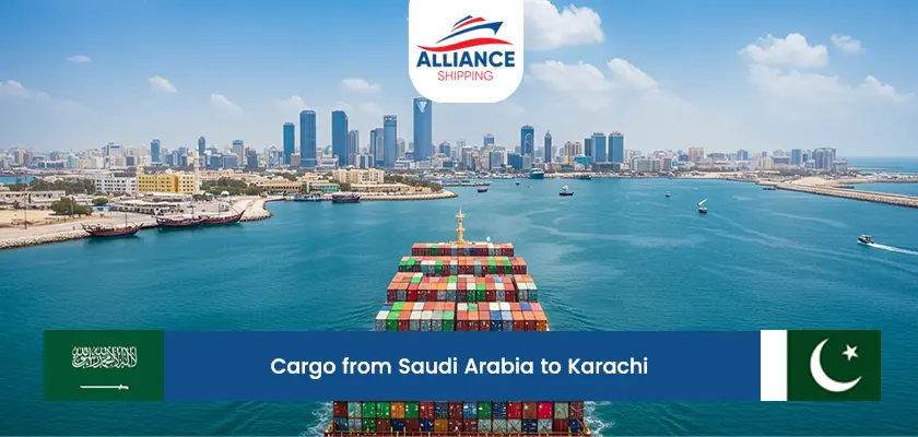 cargo from saudi Arabia to karachi
