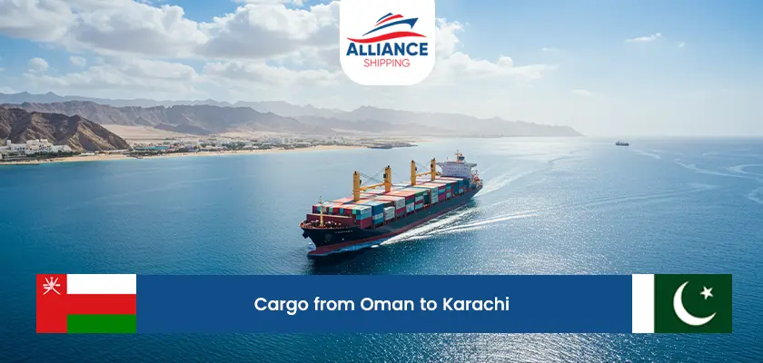cargo from oman to karachi