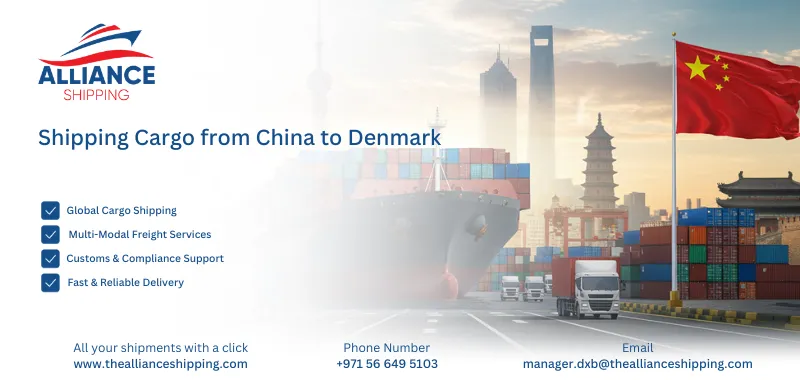 Shipping cargo from China to Denmark