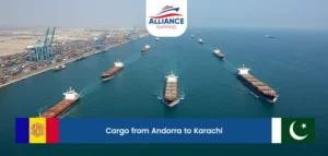 cargo from andorra to karachi