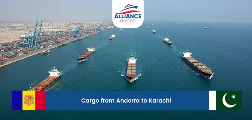 cargo from andorra to karachi