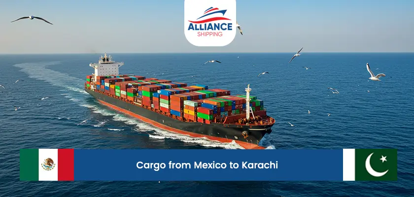 cargo from mexico to karachi