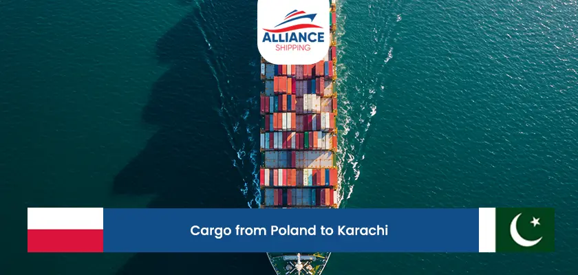 cargo from poland to karachi